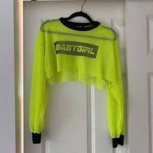 Neon crop top
